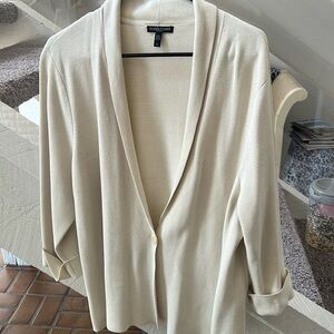 NWOT Eileen Fisher silk blend blazer 1X